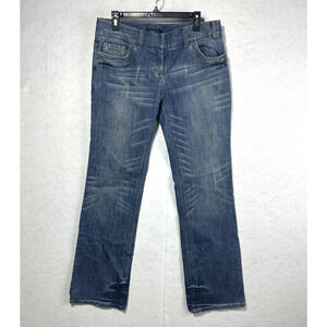 Etcetera Low Rise Hip Hugger Jeans Womens 12 Y2K Bootcut 90s